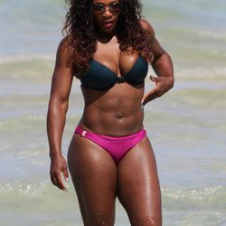 Serena Williams en bikini en la playa