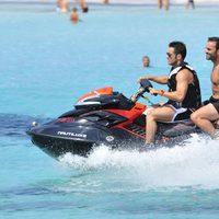 David Bustamante en moto de agua en Formentera