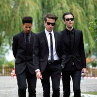 Nick Grimshaw en el funeral de Amy Winehouse