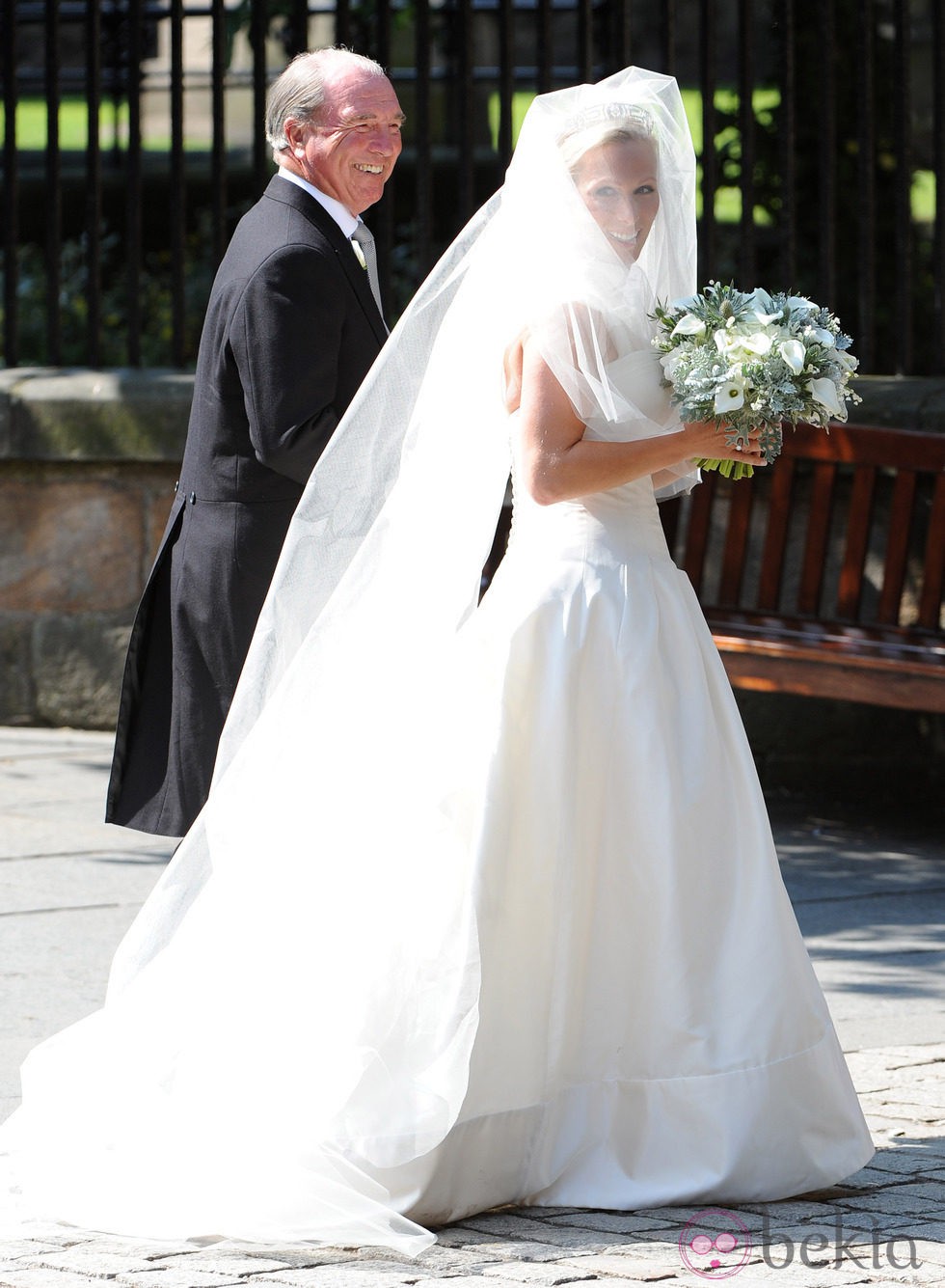 Vestido de novia de Zara Phillips