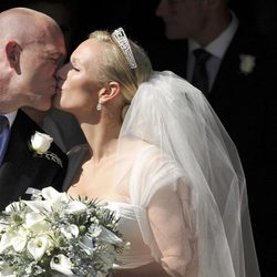 Beso de Mike Tindall y Zara Phillips