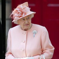 La Reina Isabel II en la boda de Zara Phillips