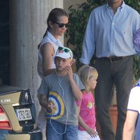 La Infanta Elena y sus sobrinos Miguel e Irene Urdangarín en Mallorca