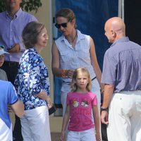 La Reina Sofía, la Infanta Elena y Miguel e Irene Urdangarín en Mallorca