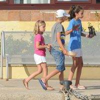 Victoria Federica, Miguel e Irene de vacaciones en Mallorca