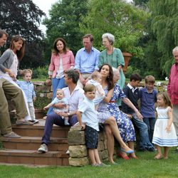 La Familia Real Danesa posa durante sus vacaciones 2011