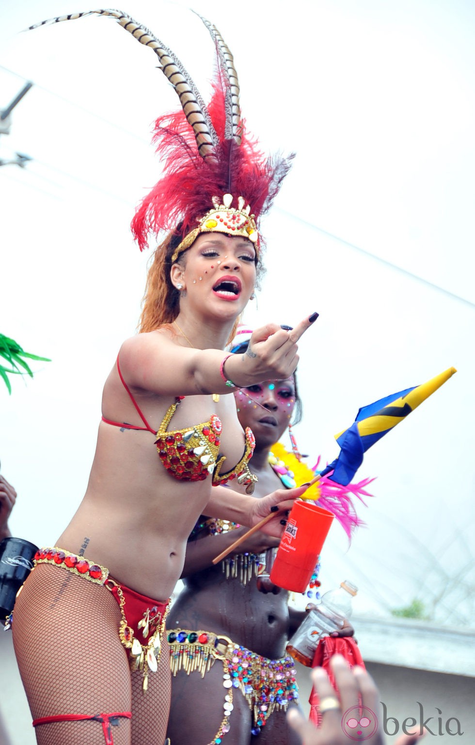 Rihanna maleducada en el Barbados Kadooment Day Parade