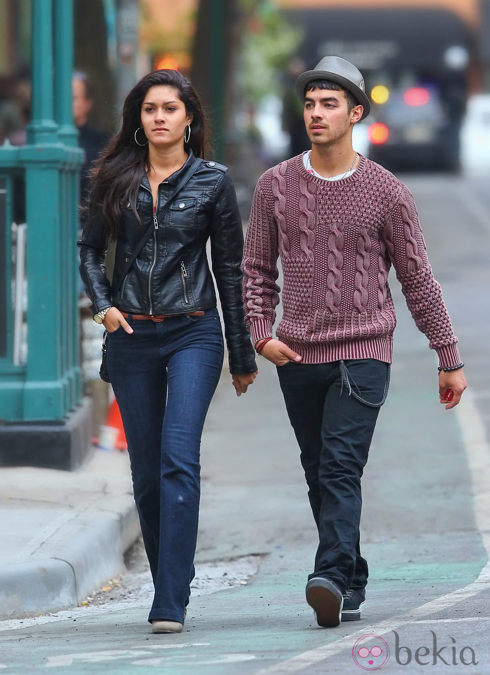 Joe Jonas y Jessica Pott paseando por las calles de Nueva York