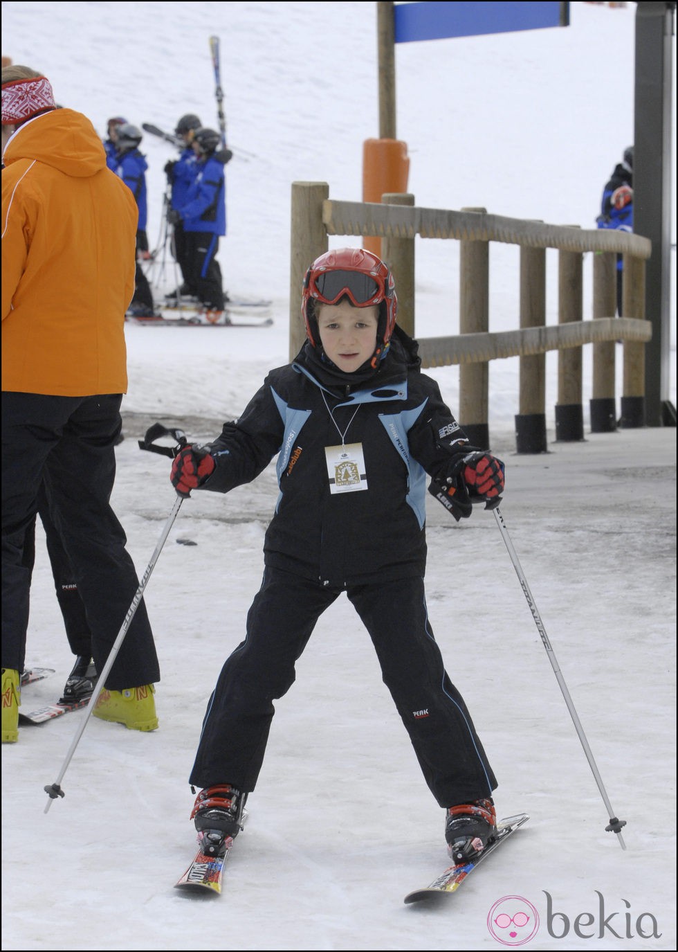 Felipe de Marichalar esquiando en Baqueira-Beret en 2007