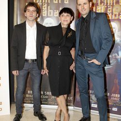 Jorge Monje, Antonia San Juan y Luis Miguel Seguí en el estreno de 'De cintura para abajo'