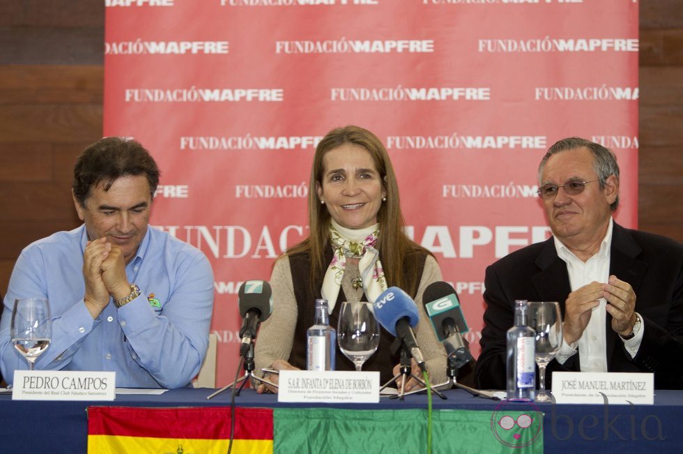 La Infanta Elena en un compromiso laboral en Sanxenxo