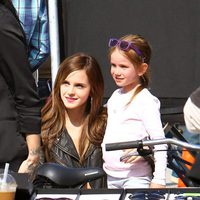 Emma Watson, en el set de rodaje de 'The Bling Ring'