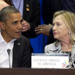 Hillary Clinton y Barack Obama