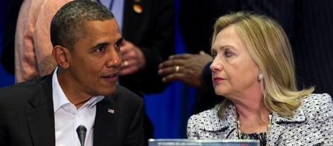 Hillary Clinton y Barack Obama