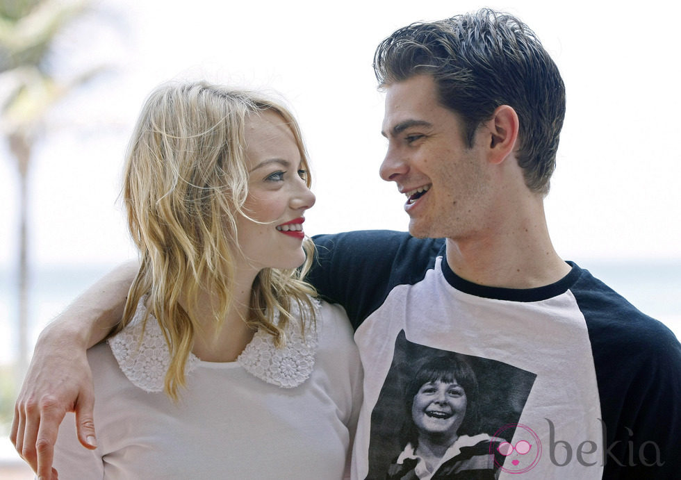 Emma Stone y Andrew Garfield presentan 'The Amazing Spiderman' en México