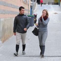 Marta Ortega y Sergio Álvarez en el Club de Polo de Barcelona