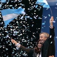 Cristina Kirchner con su marido Néstor Kirchner