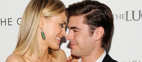 Taylor Schilling y actor Zac Efron estrenan 'The lucky one' en el Festival de Tribeca 2012