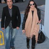 Malú y Pepe de Lucía en el funeral de la madre de Alejandro Sanz