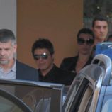 Alejandro Sanz y Raquel Perera en el funeral de María Pizarro