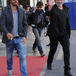 Hugo Silva y José Coronado tras la presentación de 'El Cuerpo' en el Festival de Málaga 2012