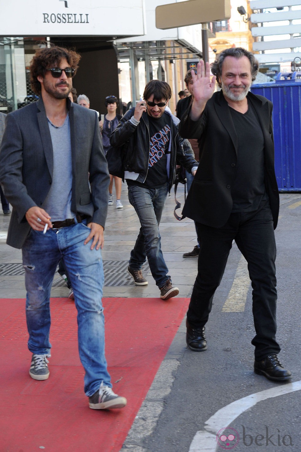 Hugo Silva y José Coronado tras la presentación de 'El Cuerpo' en el Festival de Málaga 2012