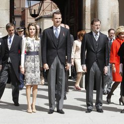 José Ignacio Wert, los Príncipes de Asturias y Mariano Rajoy en la entrega del Cervantes 2011