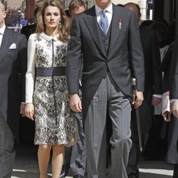 Los Príncipes de Asturias en la entrega del Premio Cervantes 2011