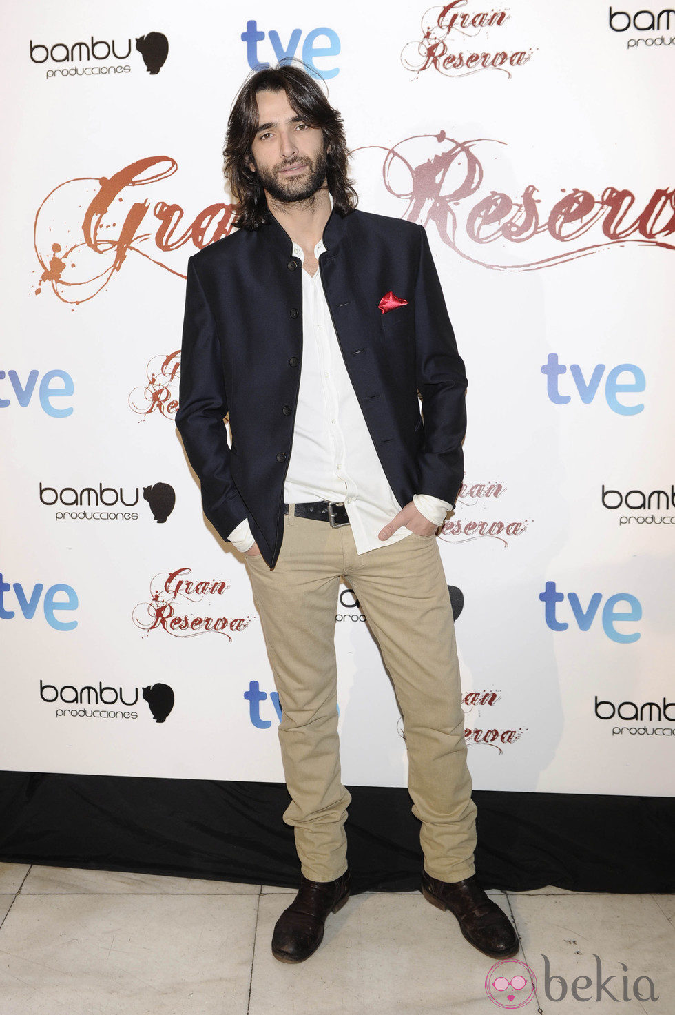 Aitor Luna en el preestreno de la tercera temporada de 'Gran Reserva'