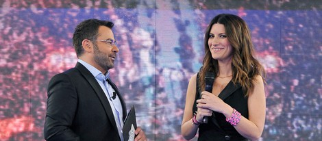 Jorge Javier Vázquez y Laura Pausini en 'Hay una cosa que te quiero decir'