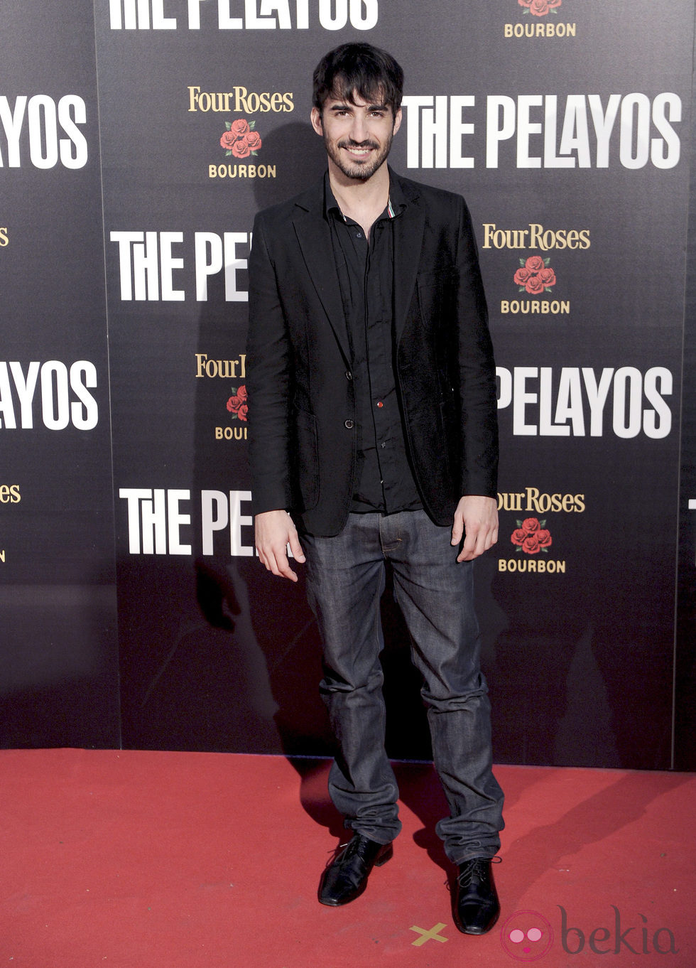 Israel Rodríguez en el estreno de 'The Pelayos'