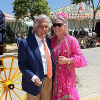 Chiquetete y su mujer Carmen Gaona en la Feria de Abril de Sevilla 2012