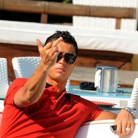 Cristiano Ronaldo enfadado con la prensa