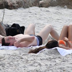 Leo Messi y Antonella Roccuzzo toman el sol en Rio de Janeiro