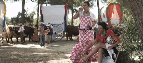 Patricia Vico en una de las escenas de la tv movie 'Carmina'