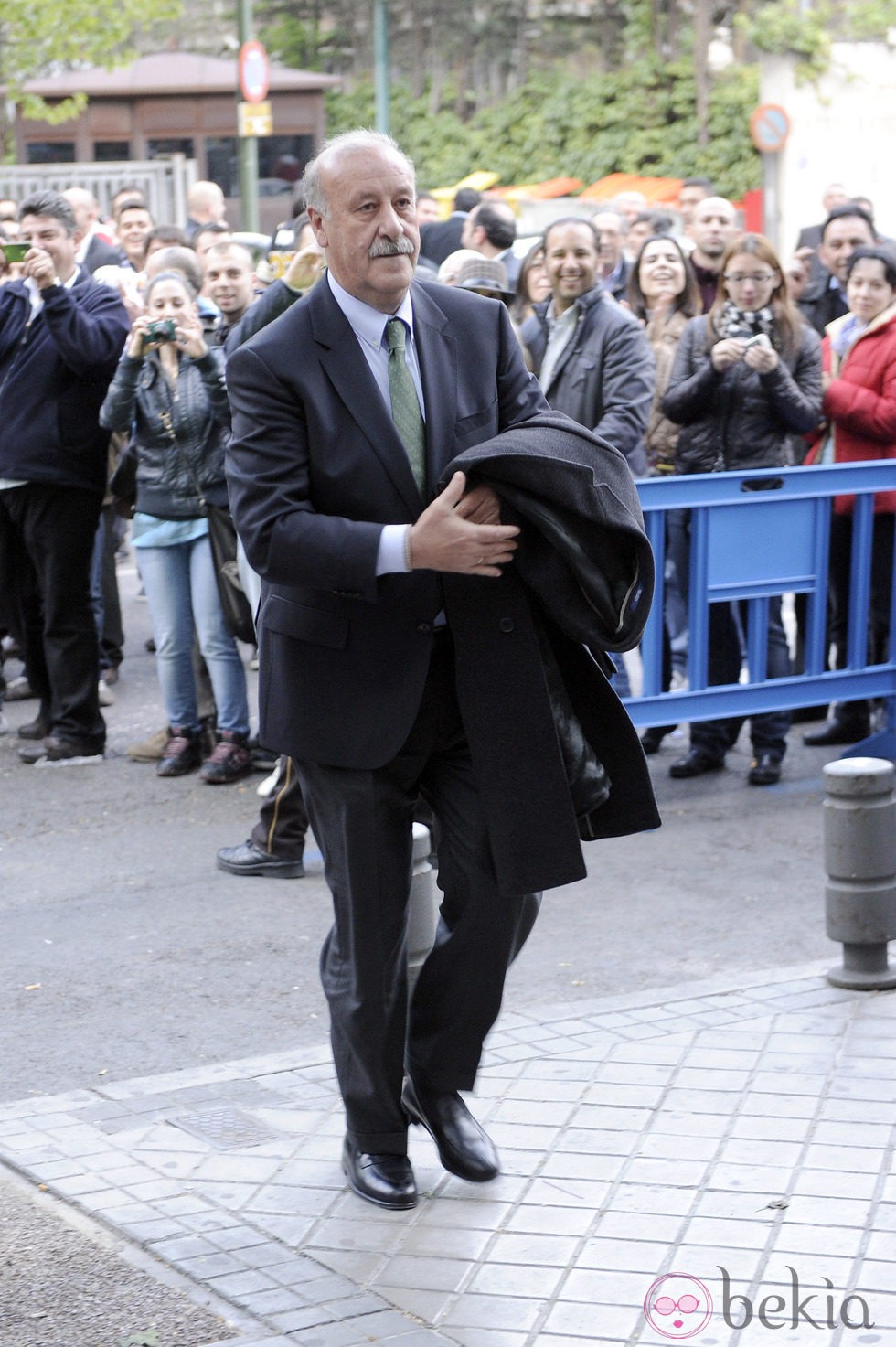 Vicente del Bosque en el partido Real Madrid-Bayern de Munich