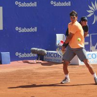 Rafa Nadal disputa un partido en el Conde de Godó 2012