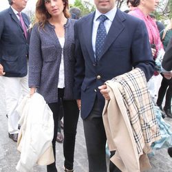 Fran Rivera y su novia Lourdes en una corrida de toros de la Feria de Abril de Sevilla 2012