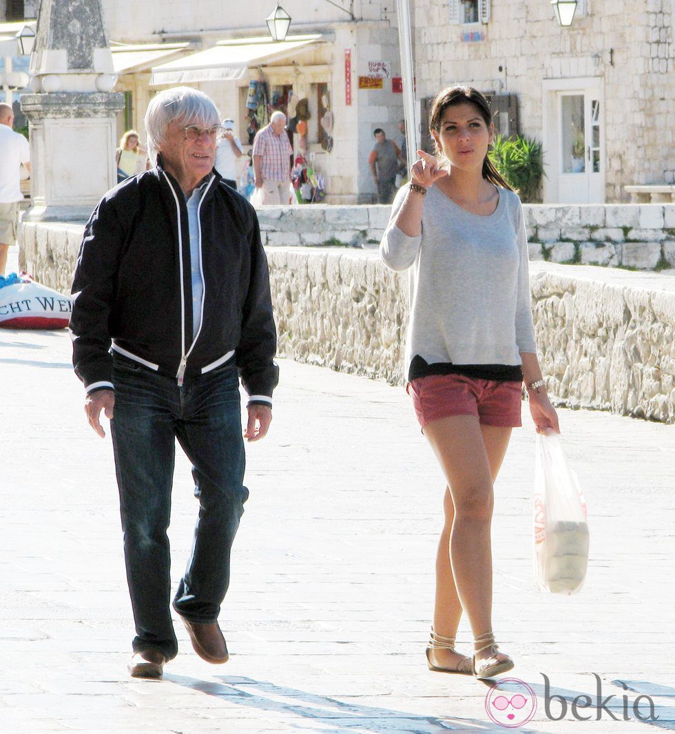 Bernie Ecclestone y Fabiana Flosi