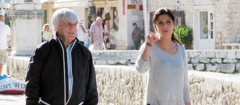 Bernie Ecclestone y Fabiana Flosi