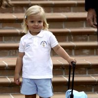 La Infanta Sofía en su primer día de guardería en 2009