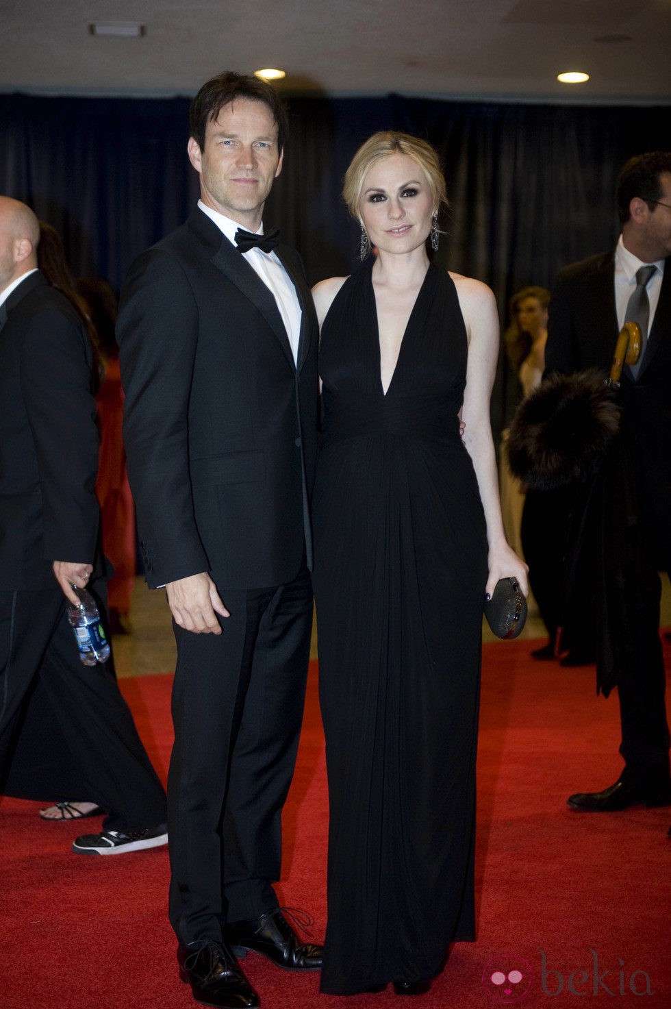 Anna Paquin y Stephen Moyer en la cena de corresponsales