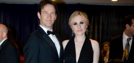 Anna Paquin y Stephen Moyer en la cena de corresponsales