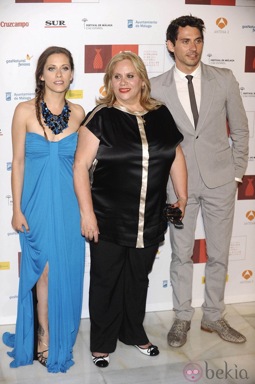 María León, Carmina Barrios y Paco León en la clausura del Festival de Málaga 2012