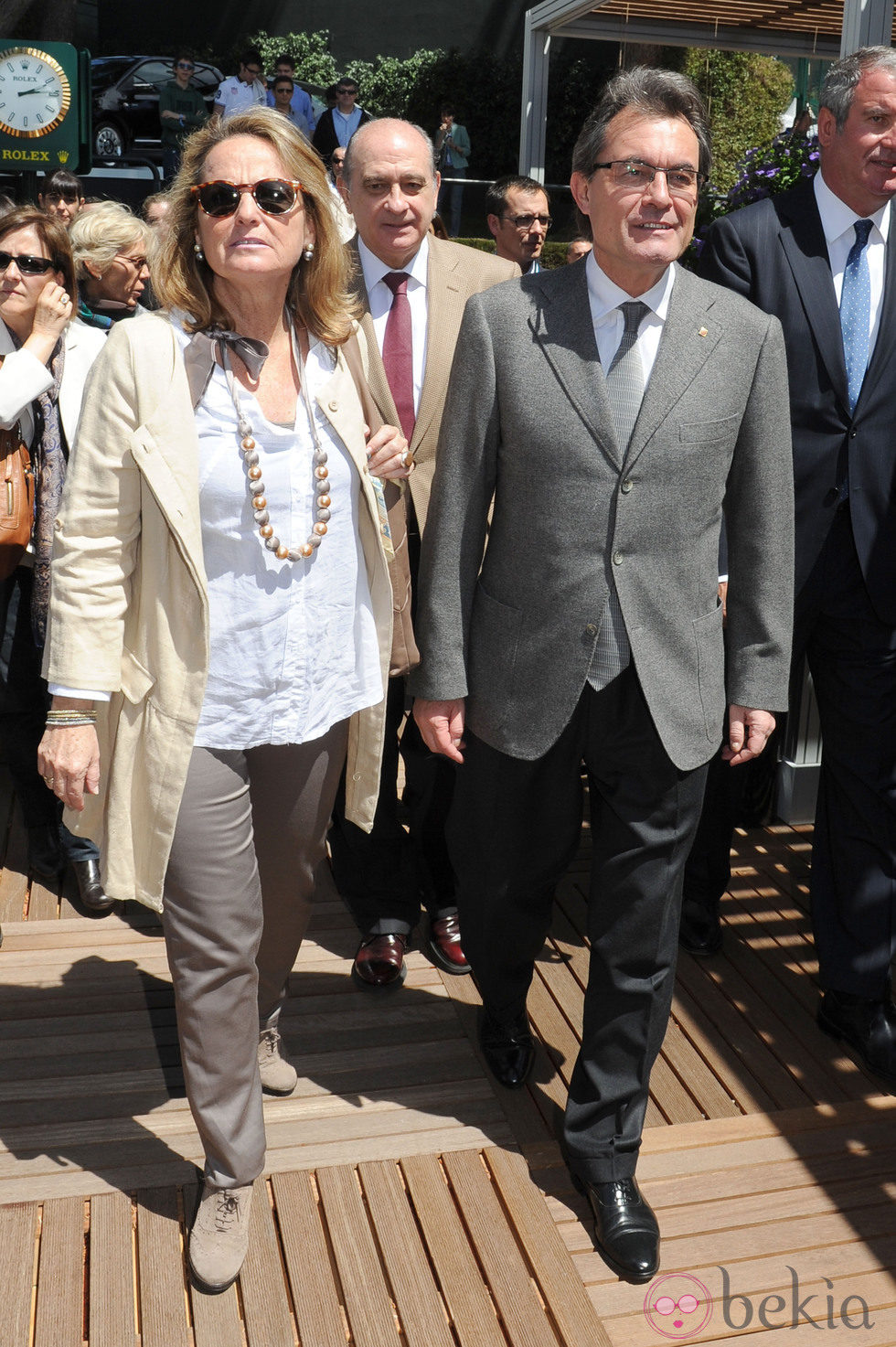 Artur Mas y Helena Rakosnik en el Torneo Conde Godó 2012