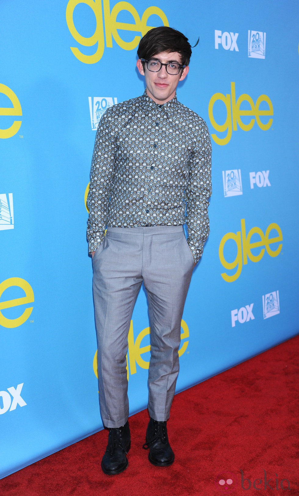 Kevin McHale en la fiesta de 'Glee' organizada por Fox