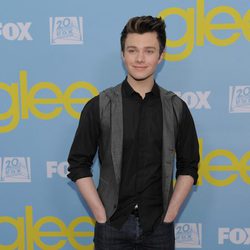 Chris Colfer en la fiesta de 'Glee' organizada por Fox