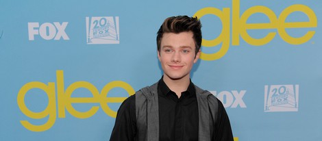 Chris Colfer en la fiesta de 'Glee' organizada por Fox