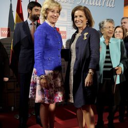 Esperanza Aguirre y Ana Botella el Día de la Comunidad de Madrid 2012