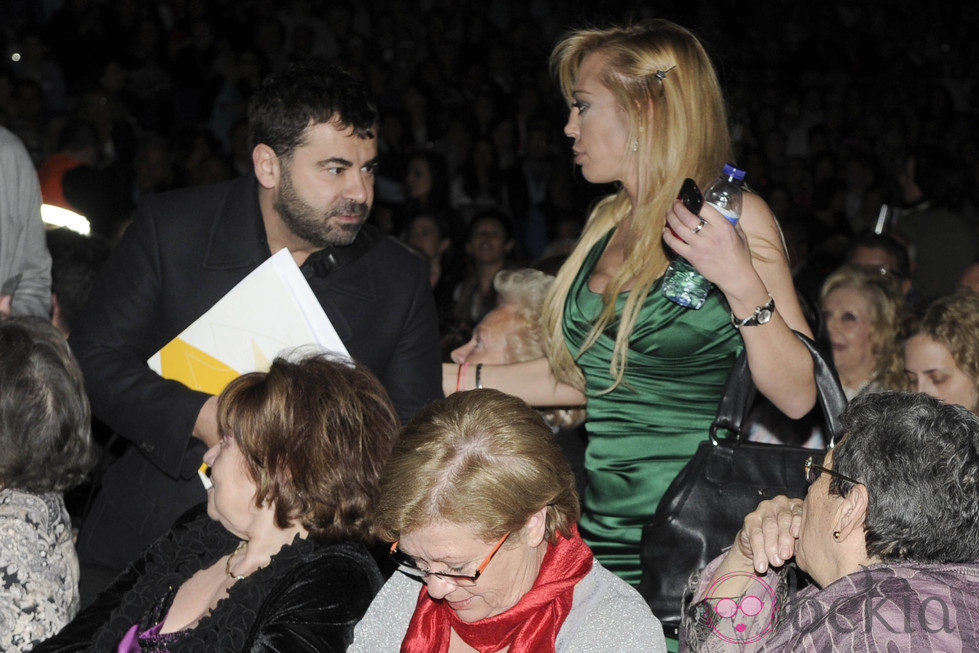 Jorge Javier Vázquez y Belén Esteban en el concierto de Isabel Pantoja de Madrid